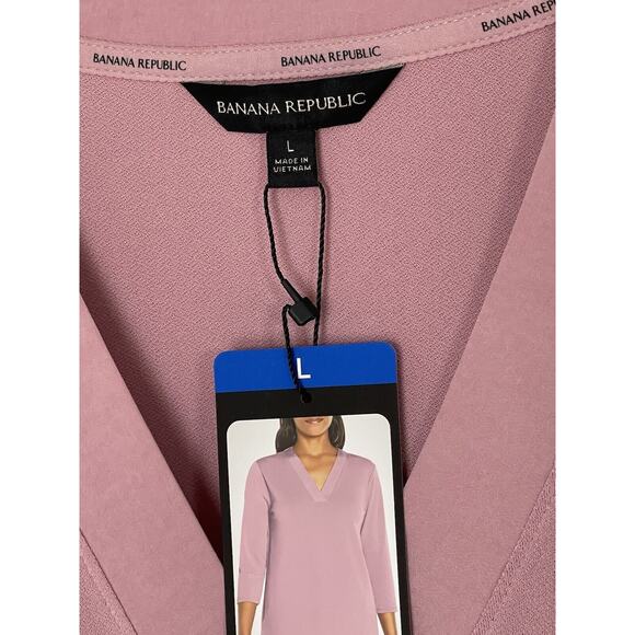 Banana Republic NWT 3/4 Sleeve pullover blouse size large - Picture 3 of 5